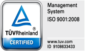 TUV Selo de Certificação: ISO-9001-2008
